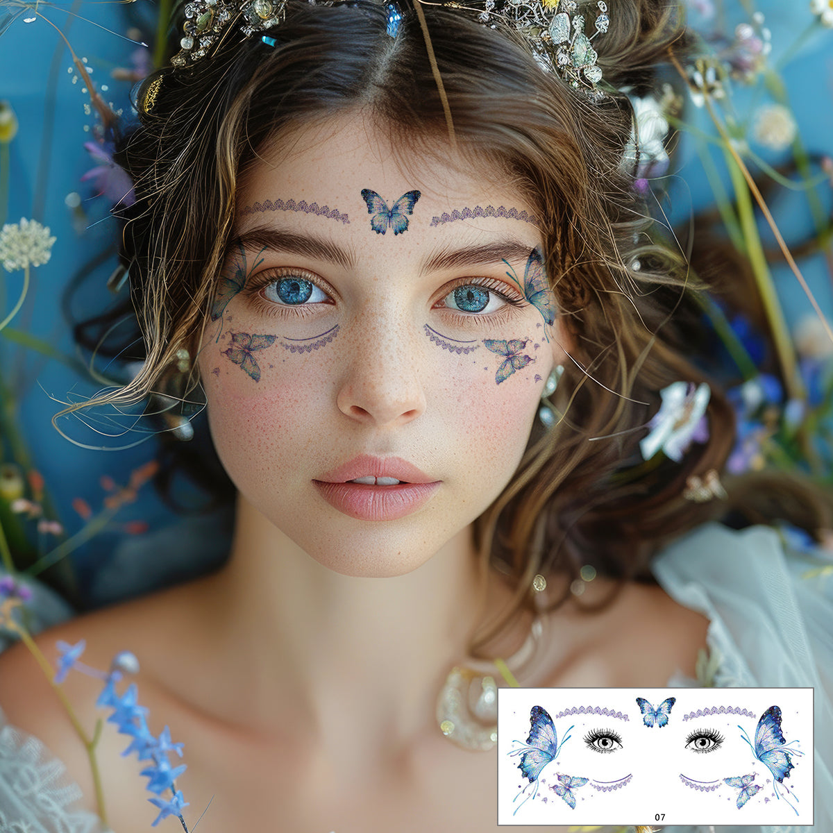 MAYCREATE 10 Sheets Butterfly Tattoo Sticker Colorful Glittering Butterfly Face Temporary Tattoos for Women Girls Waterproof Mehendi Tattoo Sticker for Eyes, Face, Hands, Body, Make Up MAYCREATE 10 Sheets Butterfly Tattoo Sticker Colorful Glittering Butterfly Face Temporary Tattoos for Women Girls Waterproof Mehendi Tattoo Sticker for Eyes, Face, Hands, Body, Make Up